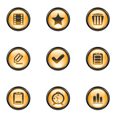 Color web buttons. Vector illustration