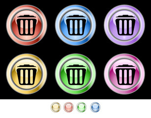 Color web buttons. Vector illustration