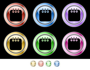Color web buttons. Vector illustration