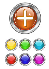 Obraz premium Color web buttons. Vector illustration