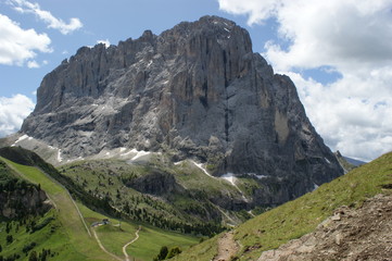 Obraz premium Blick auf den Langkofel