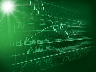 background with forex chart