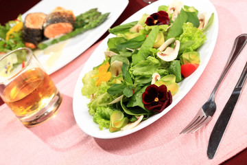 Salad  flowers