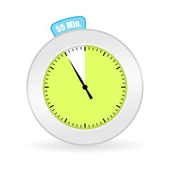 uhr mit 55 minuten