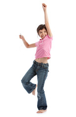 Fillette et musique MP3