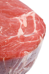 Rib Eye Steak Isolated on White