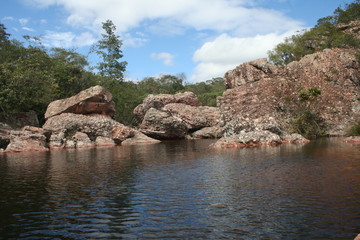 Riviere, Vallee du Capao, Bahia, Bresil