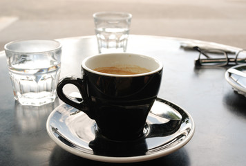 Enjoy coffee in a Parisian Cafe Terrace