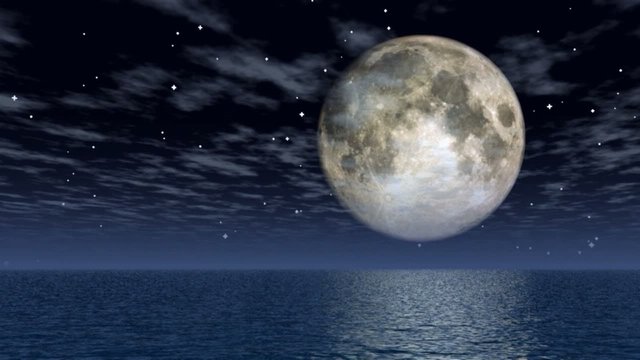 Der Nachthimmel über dem Meer