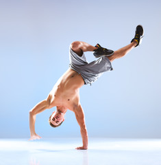 Young man modern dance