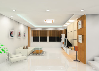 a laconic living room design