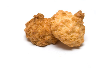 Two coco biscuits on each other