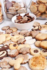 homemade cookies with various cookie forms