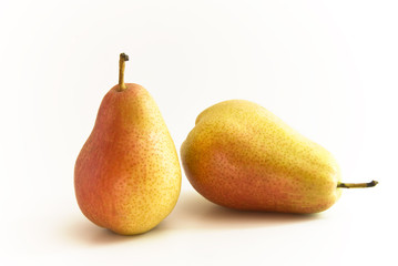 Birne liegend und stehend