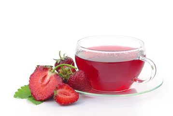 Tee Erdbeere - strawberry tea 01