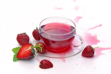 Tee Erdbeere - strawberry tea 03