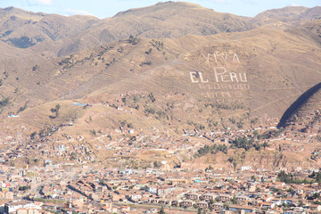 Panorama of Cusco city