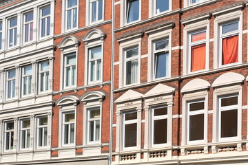 Wohnhaus, Hausfassade, Mietswohnungen,Kiel,Deutschland