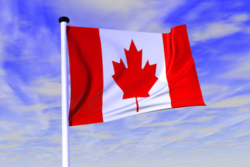 National flag Canada rendered