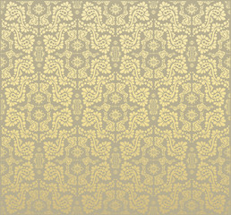 Decorative seamless floral ornament