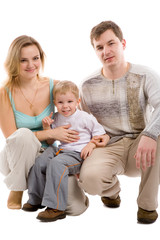 Fototapeta na wymiar portrait of a happy family