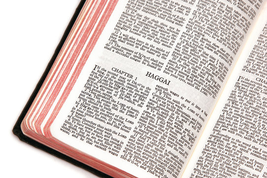 Bible Open To Haggai