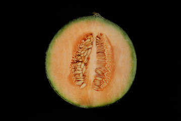 halbe Netzmelone