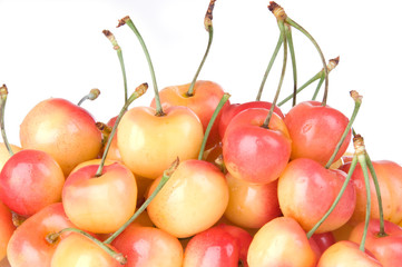 Rainier Cherries Close Up