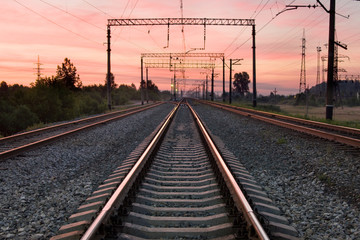 Fototapeta na wymiar The railway