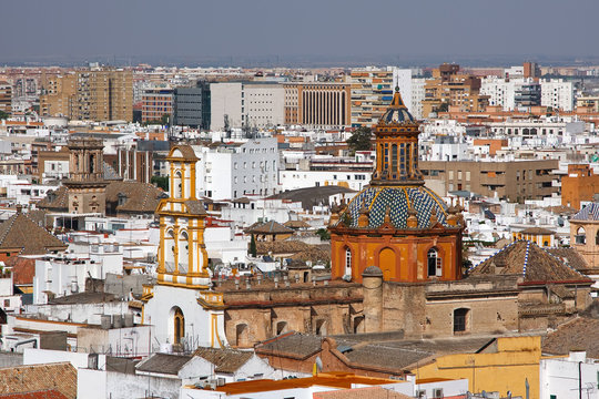 View on Seville from Cathedral, Sevilla, Spain