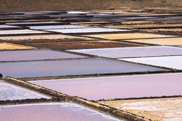 Saltworks in Lanzarote island