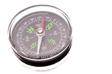 Compass on white background