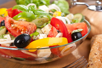 greek salad bowl