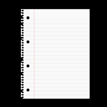 papierblatt ausgefranst (schwarzer hintergrund)
