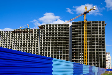 Construction of apartments.