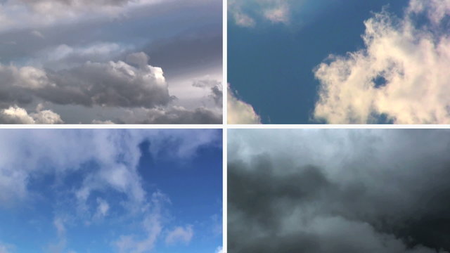 impression of four different skies
