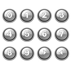 gray button collection