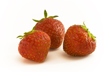 Erdbeeren dreier Gruppe