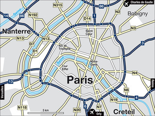 Stadtplan Paris