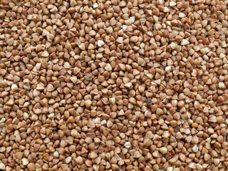 Buckwheat grains.