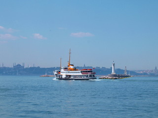 Bosphorus and passenger ship