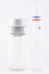 ampoule and vial = injection - obrazy, fototapety, plakaty