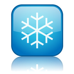 Square button with Snowflake symbol