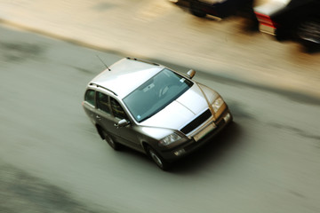 Obraz na płótnie Canvas speed car drive