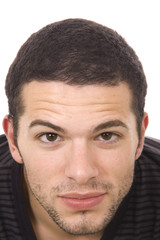 Obraz premium young casual man portrait, isolated on white