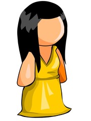 Asian woman icon
