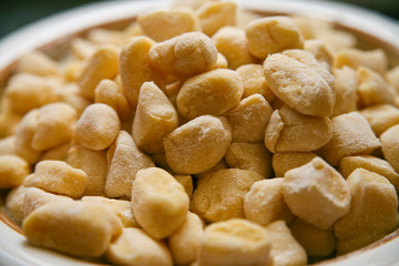 Italian food gnocchi