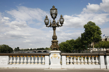 Fototapeta na wymiar Pont Alexandre III Paryż