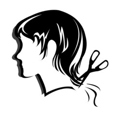 Silhouette hair style , face