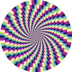 Photo sur Plexiglas Psychédélique illusion d& 39 optique vectorielle